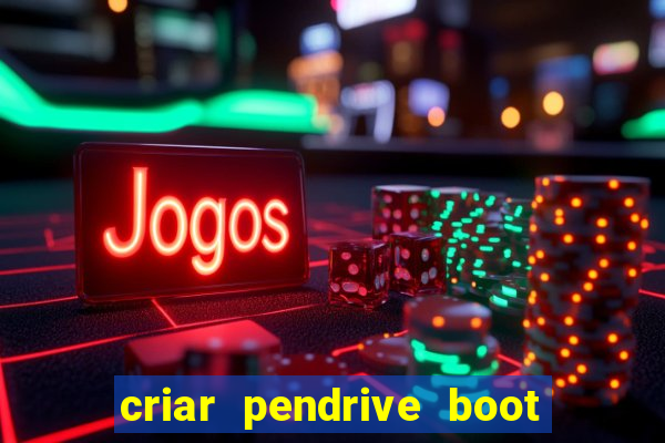 criar pendrive boot windows 10